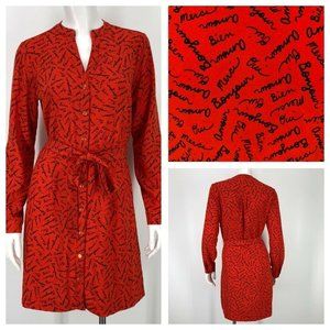 Banana Republic Bonjour Oui French Shirt Dress 2